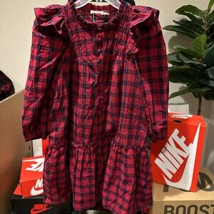Day + Moon Red Plaid Dress